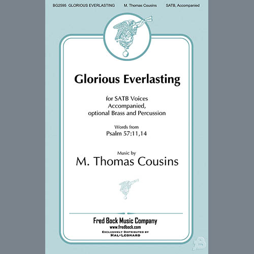 M. Thomas Cousins Glorious Everlasting (arr. Richard A profile image