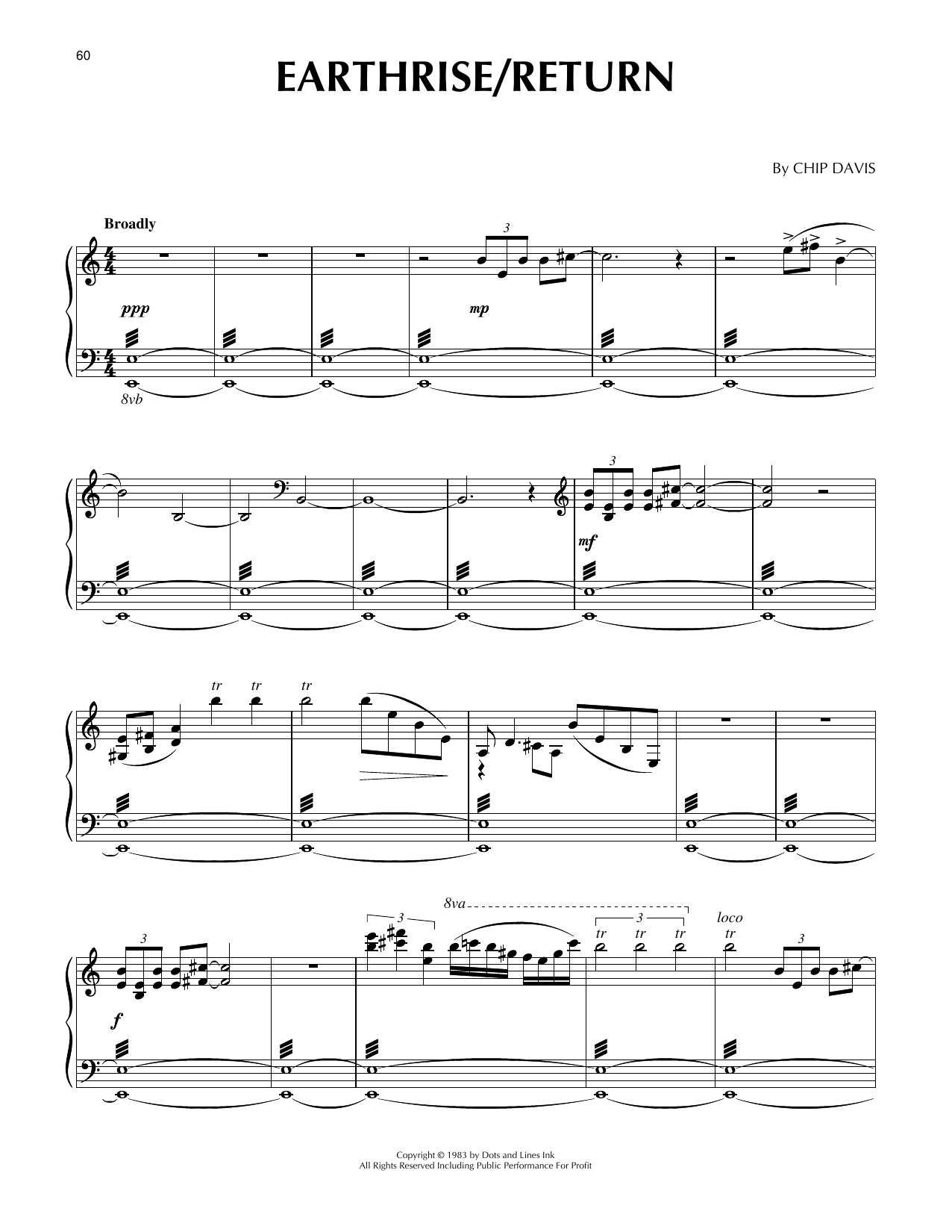 Mannheim Steamroller Earthrise/Return Sheet Music & Chords for Piano Solo - Download or Print PDF
