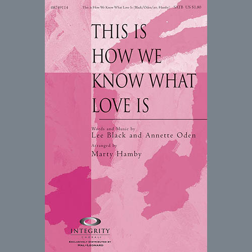 Marty Hamby This Is How We Know What Love Is profile image