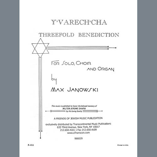 Max Janowski Y'varech'cha (Threefold Benediction) profile image