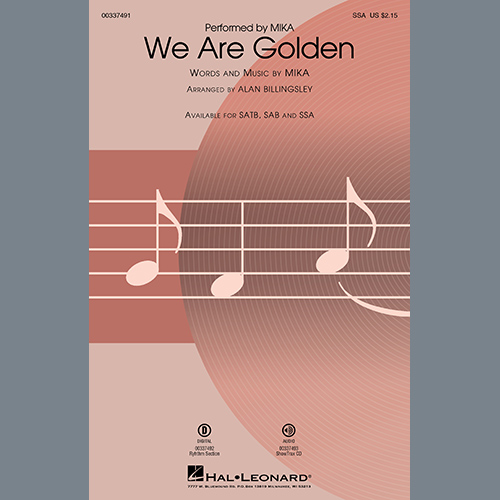 Mika We Are Golden (arr. Alan Billingsley profile image