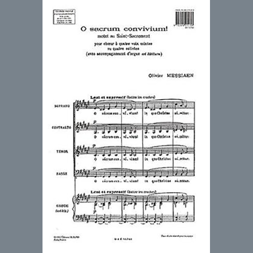 Olivier Messiaen O Sacrum Convivium! profile image