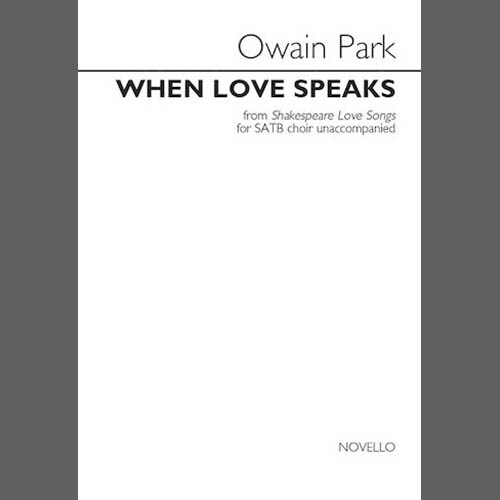Owain Park When Love Speaks profile image