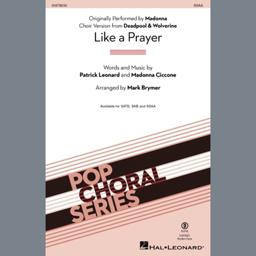 Patrick Leonard and Madonna Ciccone Like A Prayer (from Deadpool & Wolve profile image