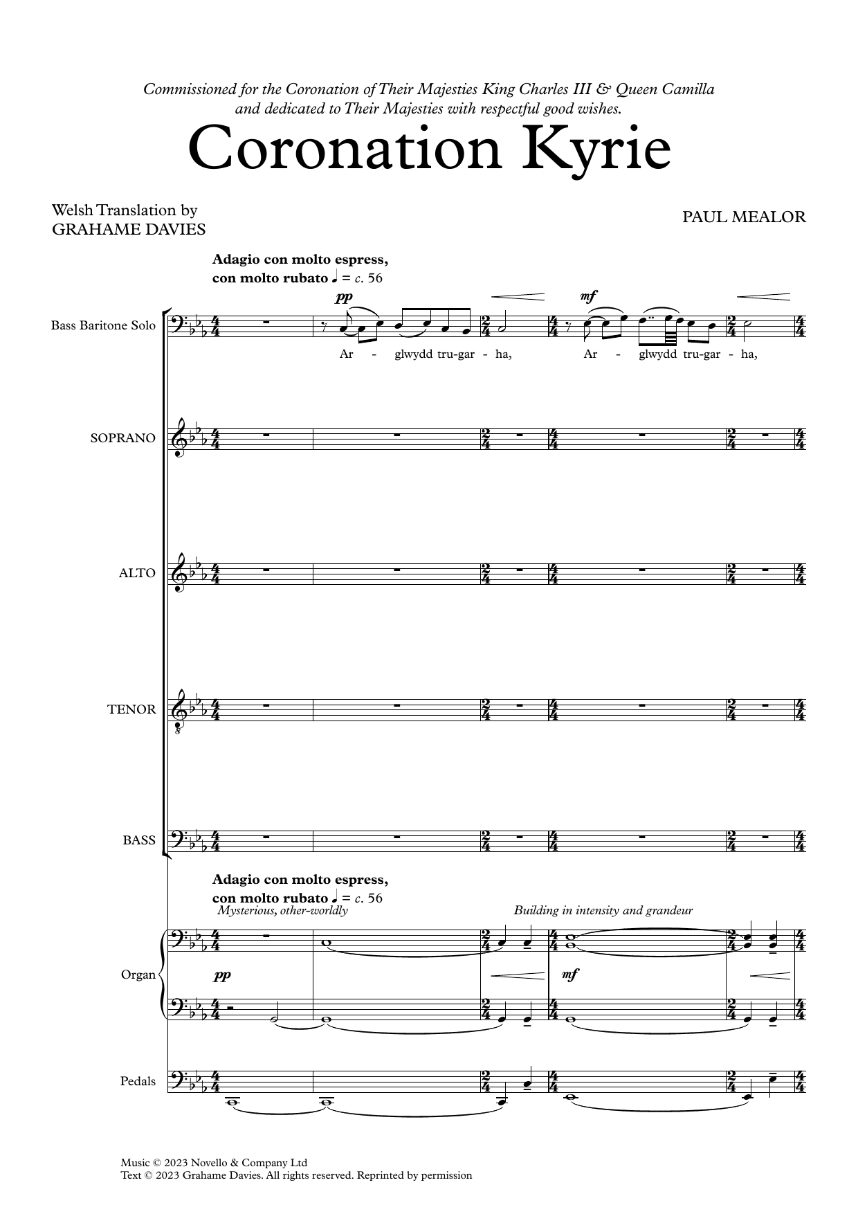 Paul Mealor Coronation Kyrie Sheet Music & Chords for SATB Choir - Download or Print PDF
