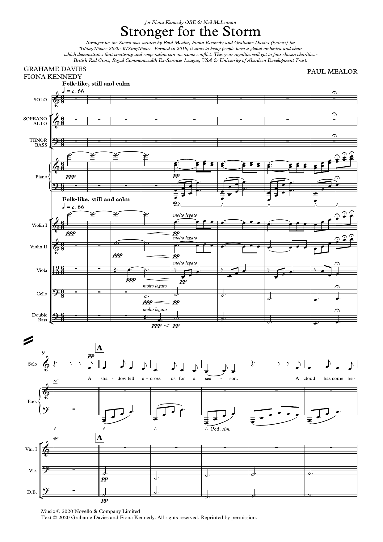 Paul Mealor Stronger For The Storm (Study score) Sheet Music & Chords for SATB Choir - Download or Print PDF