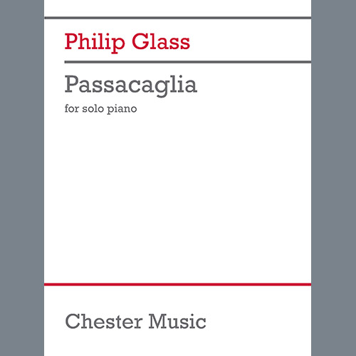 Philip Glass Distant Figure (Passacaglia for Solo profile image