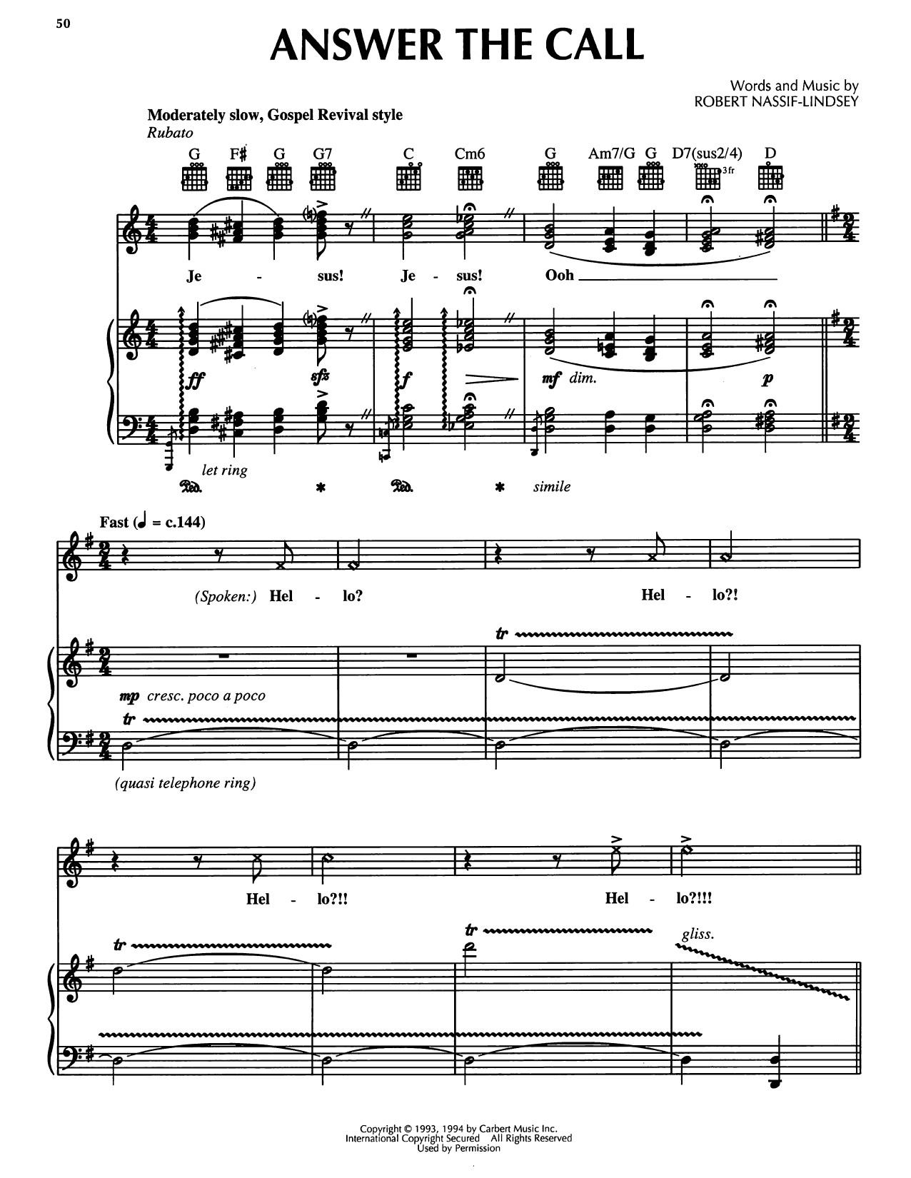 Robert Nassif-Lindsey Answer The Call (from Honky Tonk Highway) Sheet Music Notes & Chords for Piano, Vocal & Guitar Chords (Right-Hand Melody) - Download or Print PDF Robert Nassif-Lindsey Answer The Call (from Honky Tonk Highway) Sheet Music & Chords for Piano, Vocal & Guitar Chords (Right-Hand Melody) - Download or Print PDF