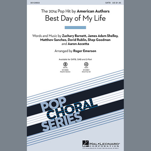 American Authors Best Day Of My Life (arr. Roger Emer profile image