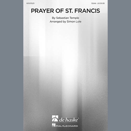 Sebastian Temple Prayer Of St. Francis (arr. Simon Lo profile image