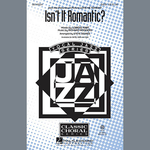 Rodgers & Hart Isn't It Romantic? (arr. Steve Zegre profile image
