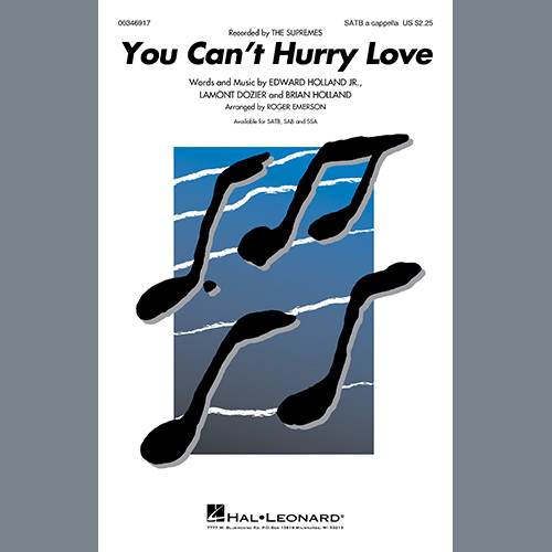The Supremes You Can't Hurry Love (arr. Roger Eme profile image