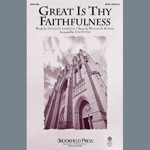 Thomas O. Chisholm and William M. Ru Great Is Thy Faithfulness (arr. Tom profile image