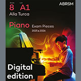 W. A. Mozart picture from Alla Turca (Grade 8, list A1, from the ABRSM Piano Syllabus 2025 & 2026) released 06/06/2024
