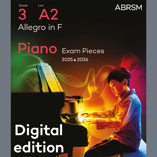 W. A. Mozart Allegro in F (Grade 3, list A2, from profile image